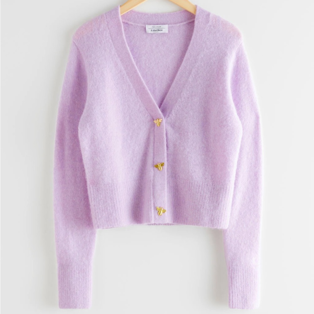NWT & other stories - Bee Button Alpaca Wool Cardigan